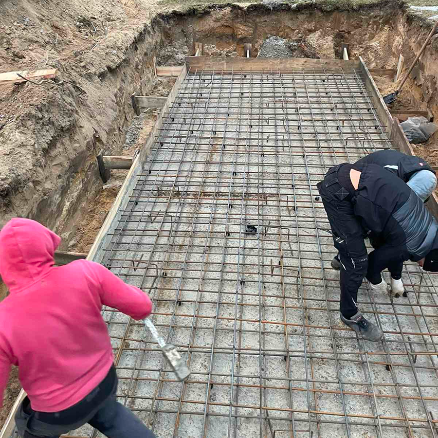 установка армувального каркаса